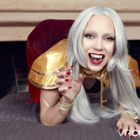 Braylin Bailey gets her cunt smashed while cosplaying Castlevania