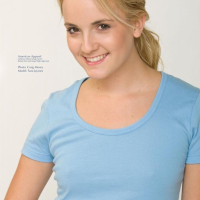 Blonde teen Sara James strips down to her long socks