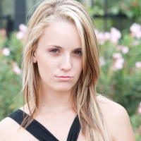 Blonde teen Sara James shows off her pussy in public