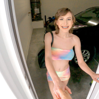 Hot brunette girl Tristan Summers gets down and dirty in POV scene