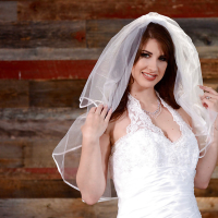 Brunette MILF Karina White showing off spread pussy after doffing wedding gown
