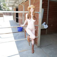 Sweet ginger teen Scarlett Snow