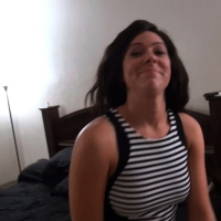 Cutie Harlow Harrison sucks cock and gets slammed for extra mone
