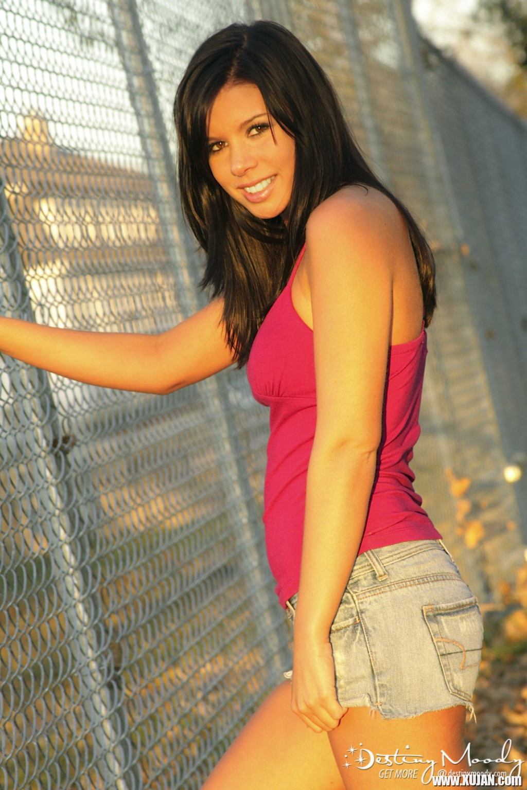 Destiny Moody enjoys a crisp autumn day as the clothes fall off - Photo #1789612