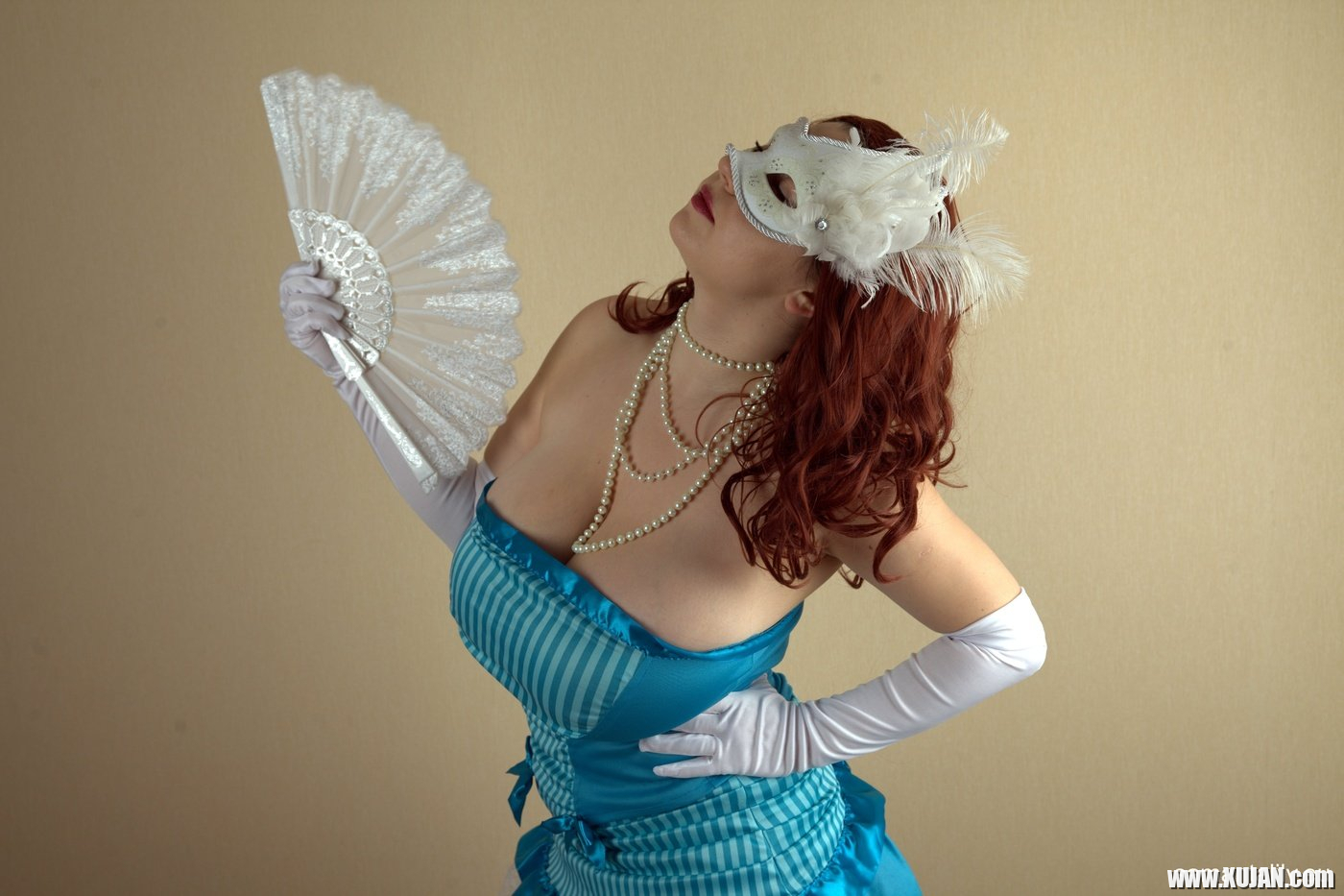 Busty Samanta Lily packs her massive boobs into a sexy mask costume - Photo #1791234