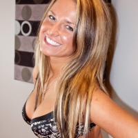 Sexy smiley Kendra Rain showing her hot Titties