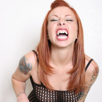 Scarlett pain is back in fishnet body suit