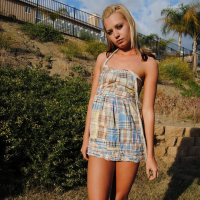 Cute Codie Sweets takes her Dress and Panties off