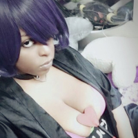 Succubus Sin Cosplay i het kapvats