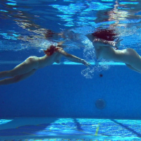 Sheril and Diana Rius Underwater Swimming Pool Erotics