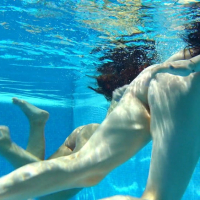 Sheril and Diana Rius Underwater Swimming Pool Erotics