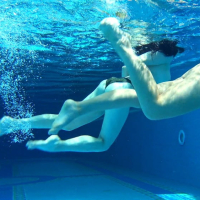 Sheril and Diana Rius Underwater Swimming Pool Erotics