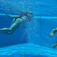 Sheril and Diana Rius Underwater Swimming Pool Erotics