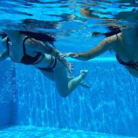 Sheril and Diana Rius Underwater Swimming Pool Erotics