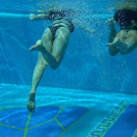 Sheril and Diana Rius Underwater Swimming Pool Erotics