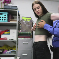 Filthy babe Athena Heart gets shagged and facialed by security guard