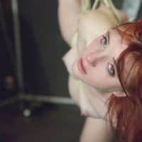 Redhead Vanessa Shelby enjoys some nasty Bondage