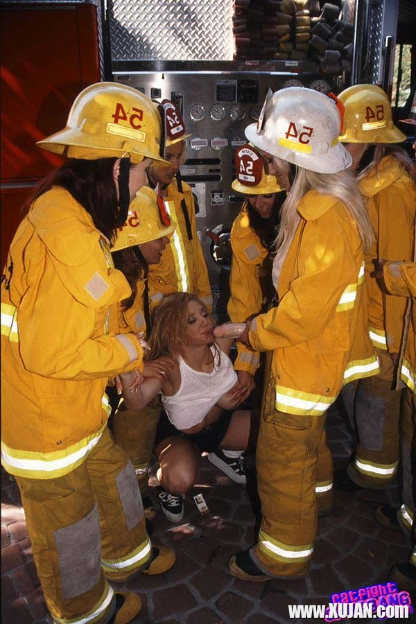 Sexy firefighters uses their hoses to fuck hot Kiki Daire - Photo #1837279