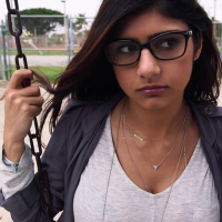 Porn sensation Mia Khalifa takes on two black cocks