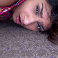 Busty newcomer Mia Khalifa riding a big one