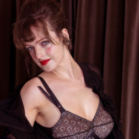 Hot secretary Kate Anne showing off her body in the office