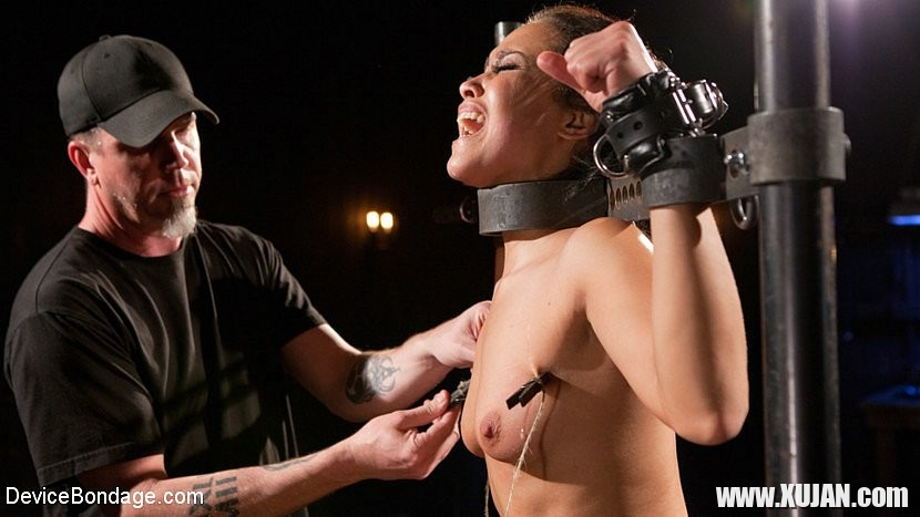 Mia Austin is helpless chained in a dark dungeon and made to orgasm - Photo #1855447