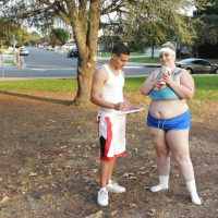 Busty fat Sashaa Juggs giving a blowjob and getting dicked