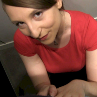 Lovely chick Jenny Lety gets her boobs jizzed after sucking a dick