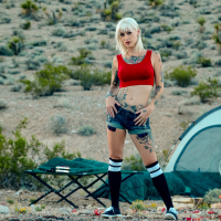 Tattooed blondie Kleio Valentien sucks and fucks