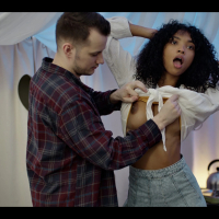 Lusty black babe Barbie Reyes gets shagged hard and deep by Sam Bourne