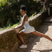 Ebony model Barbie Reyes reveals her perfect figure