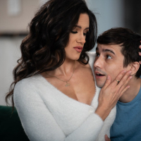 Adorable stepmom Penny Barber seduces and fucks young Ricky Spanish