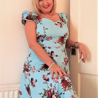 Nothing makes Lorna Blu happier than showing her big tits