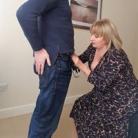 Horny cougar Lorna Blu gets her hands on a hard dick