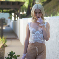 Cute girl Kiara Cole teases with her tender petite body