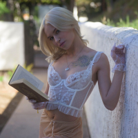 Cute girl Kiara Cole teases with her tender petite body