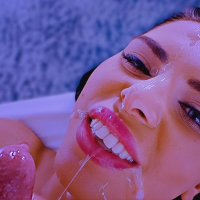 Kira sucks for a cumload in her apartment
