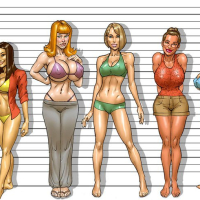 Curvy animated white sluts have fun sucking and riding huge black cocks