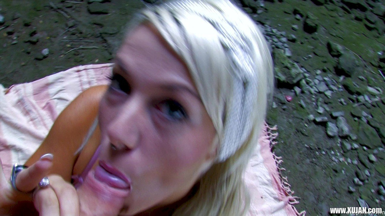 Blonde pornstar Celine Groene gets her asshole smashed outdoors - Photo #1957793