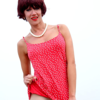 Lily Wow flashing her Pussy on a deserted Road