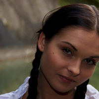 Gorgeous girl Jodi has some lesbian fun with Divinity Love outdoors