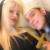 Sabrina Sabrok shows off her uniform fetish for lucky guys