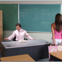 Busty coed Angelica Saige fucked by her horny teacher