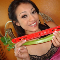 Cock riding Rachel Milan gets deep throat training and a facial