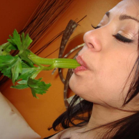 Cock riding Rachel Milan gets deep throat training and a facial