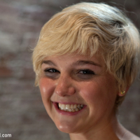 Chloe Camilla blonde is bound in rope and made to squirt
