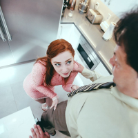 Amber Addis cant cook but loves to fuck in Kitchen