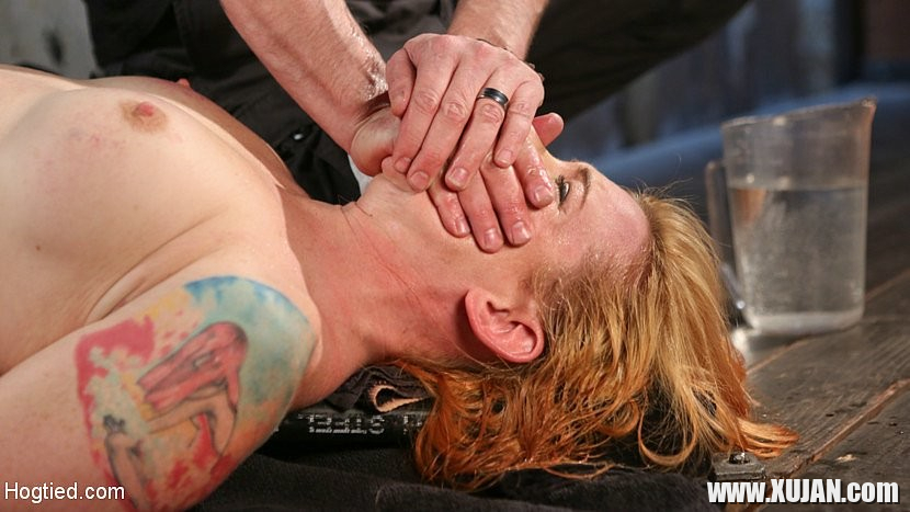 Sophia Locke blonde in brutalk rope bondage is made to orgasm by - Photo #2007102