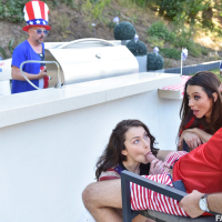 Ariella Ferrera Jennifer Jacobs fucked by a pool