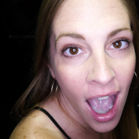 Lovely Annie King enjoys sucking dicks and eating cum through the gloryhole